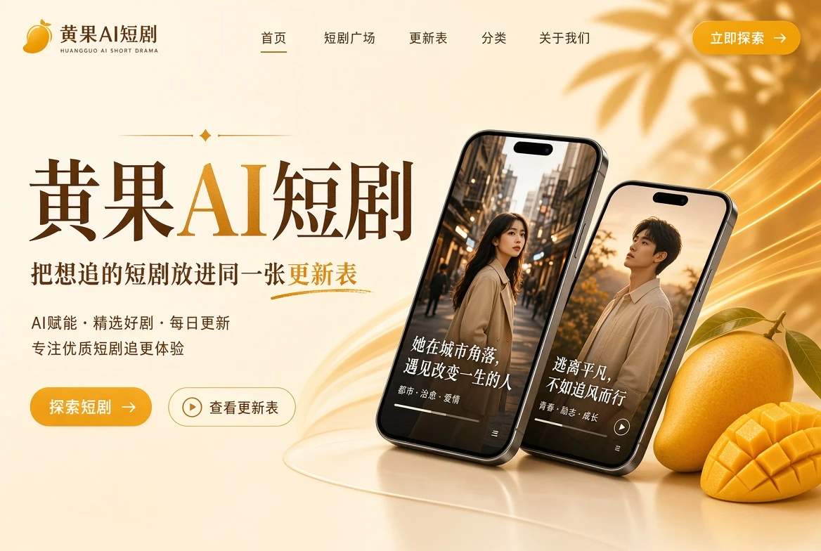 黄果AI短剧品牌展示图